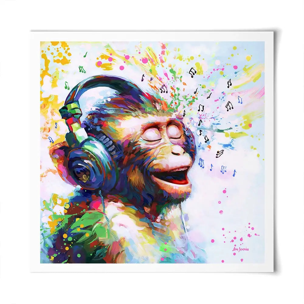Blissful Beats Square Art Print Blissful Beats Square Art Print wall art product Leon Devenice