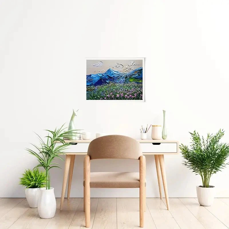 Blissful View Art Print Blissful View Art Print wall art product Nada Khatib