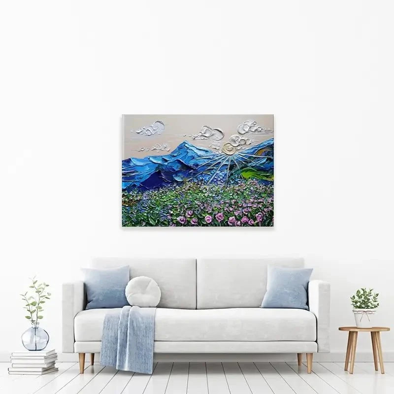 Blissful View Canvas Print Blissful View Canvas Print wall art product Nada Khatib