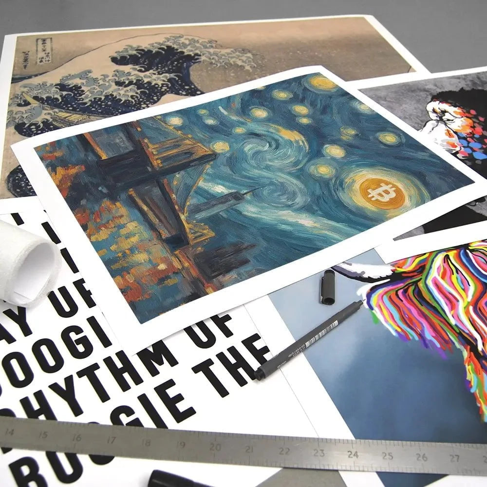 Blockchain Moonlight Art Print Blockchain Moonlight Art Print wall art product Svetlana Aleynikova