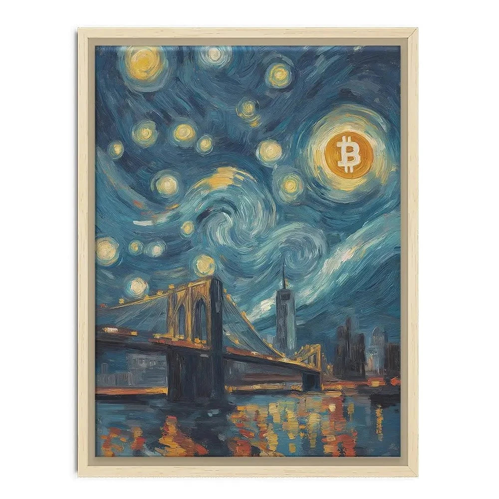 Blockchain Moonlight Canvas Print Blockchain Moonlight Canvas Print wall art product Svetlana Aleynikova