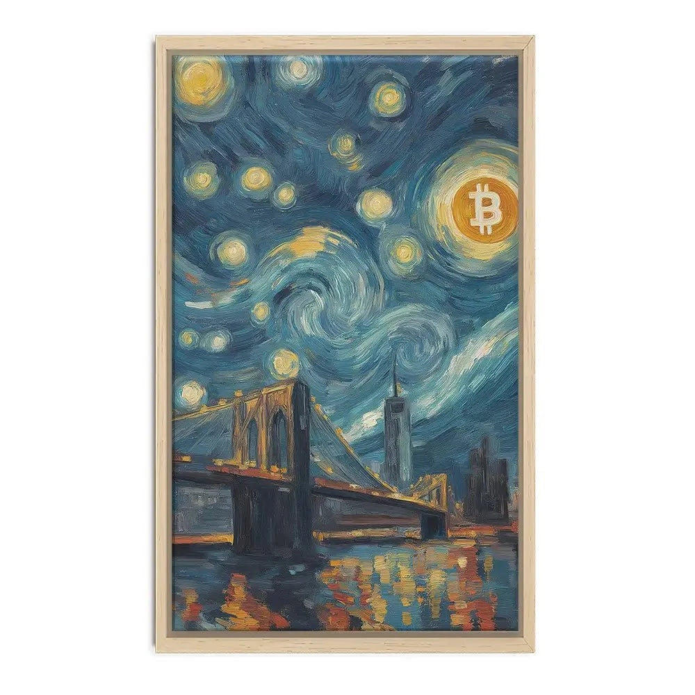 Blockchain Moonlight Canvas Print Blockchain Moonlight Canvas Print wall art product Svetlana Aleynikova