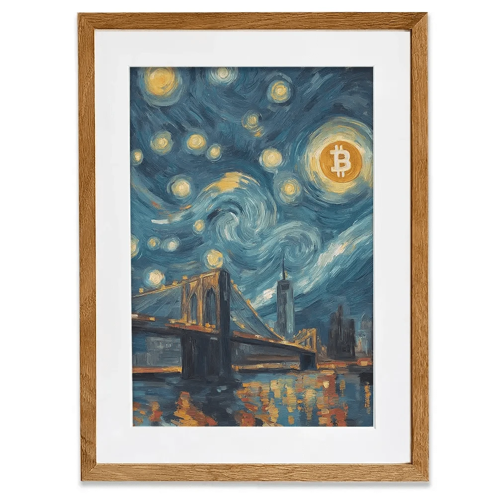 Blockchain Moonlight Framed Art Print Blockchain Moonlight Framed Art Print wall art product Svetlana Aleynikova