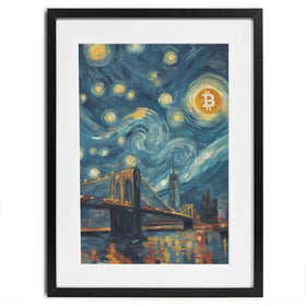 Blockchain Moonlight Framed Art Print Blockchain Moonlight Framed Art Print wall art product Svetlana Aleynikova