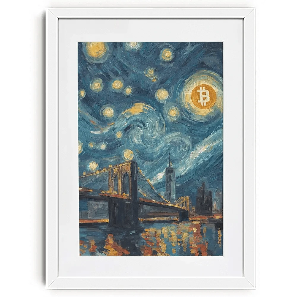 Blockchain Moonlight Framed Art Print Blockchain Moonlight Framed Art Print wall art product Svetlana Aleynikova