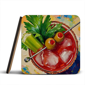 Bloody Mary Cocktail Coaster Set Bloody Mary Cocktail Coaster Set wall art product David Alexander Elder
