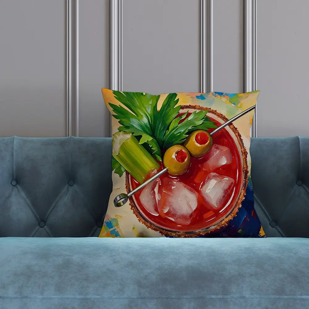 Bloody Mary Cocktail Cushion Bloody Mary Cocktail Cushion wall art product David Alexander Elder