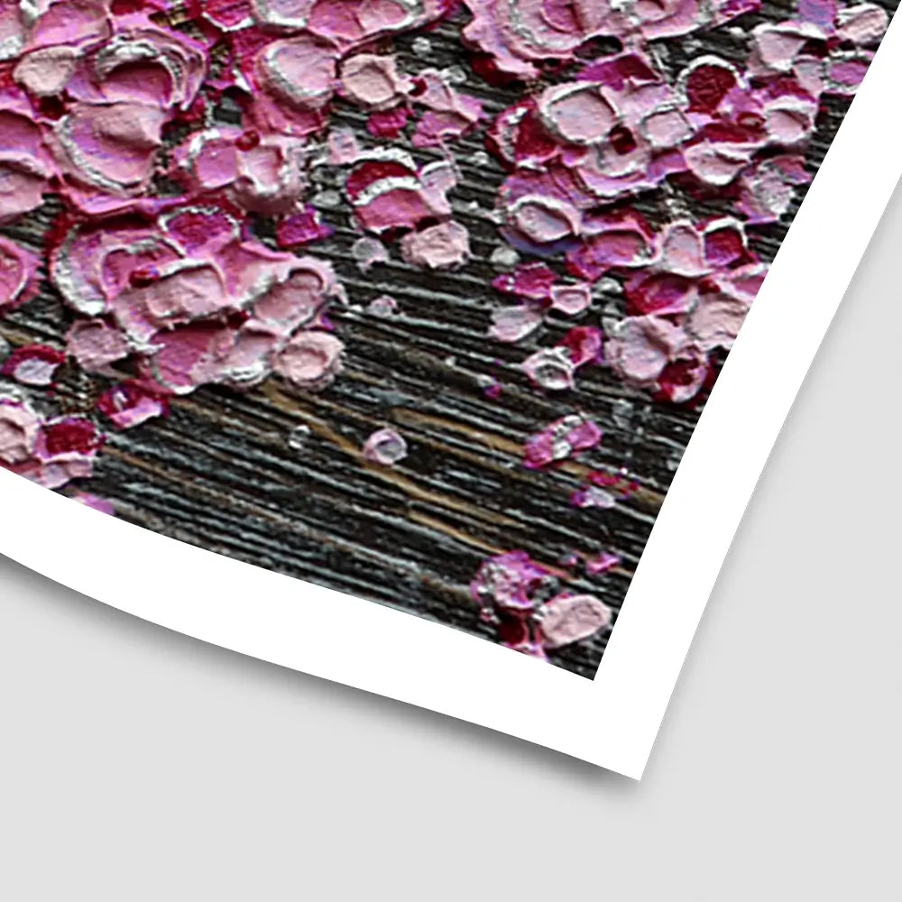 Blooming In The Night Magenta Art Print Blooming In The Night Magenta Art Print wall art product Nada Khatib