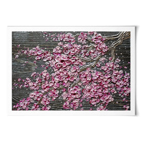 Blooming In The Night Magenta Art Print Blooming In The Night Magenta Art Print wall art product Nada Khatib