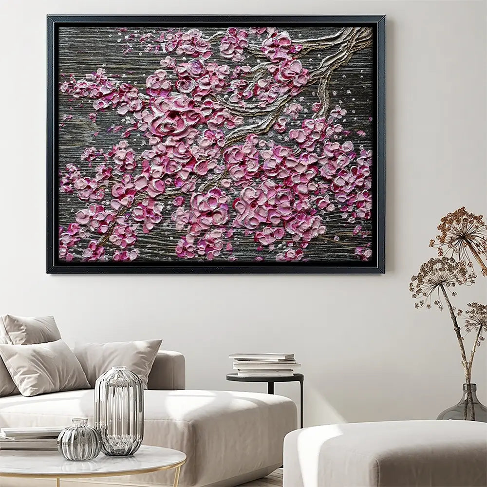 Blooming In The Night Magenta Canvas Print Blooming In The Night Magenta Canvas Print wall art product Nada Khatib
