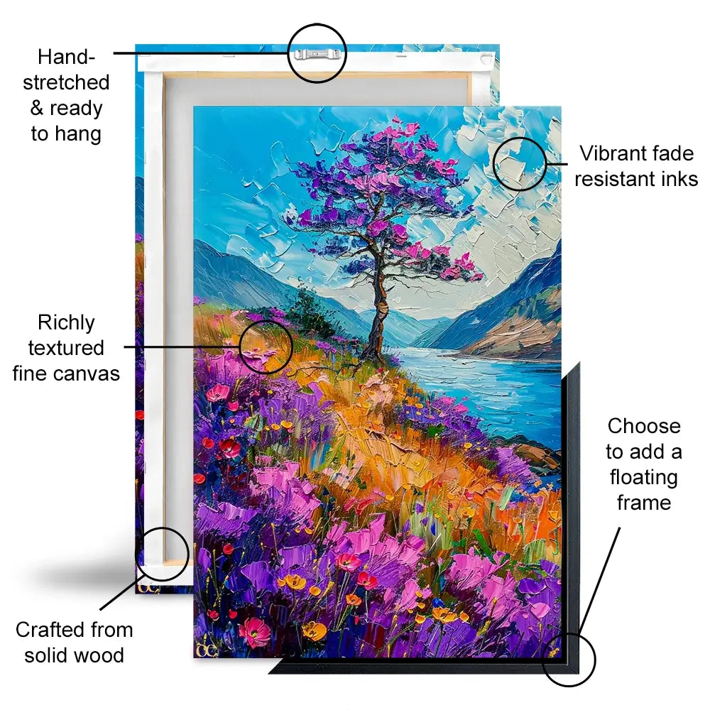 Blooming Lake District Canvas Print Blooming Lake District Canvas Print wall art product David Alexander Elder