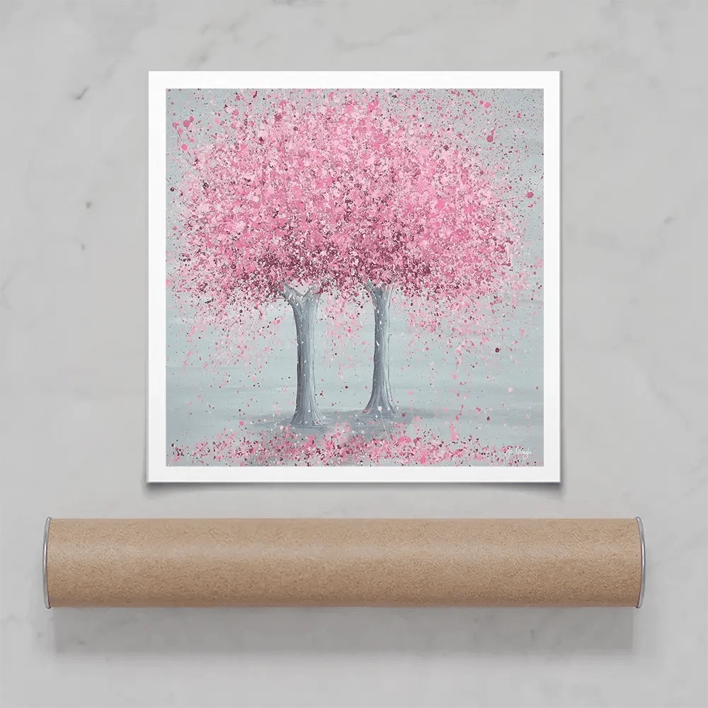 Blooming Love Square Art Print Blooming Love Square Art Print wall art product Jo Gough