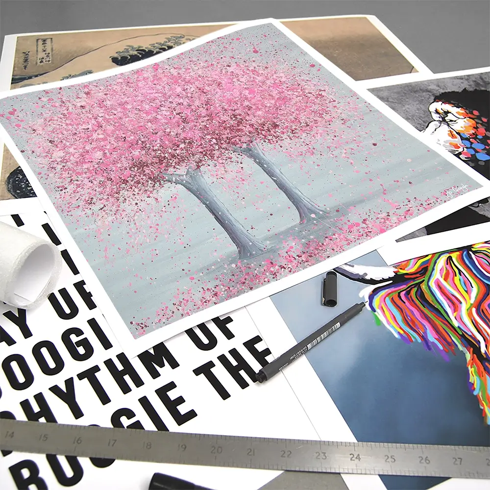 Blooming Love Square Art Print Blooming Love Square Art Print wall art product Jo Gough