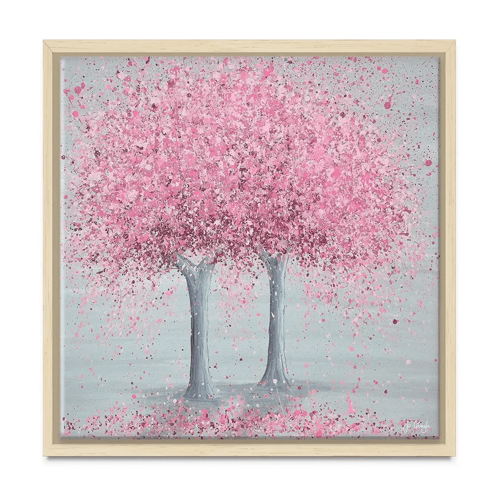 Blooming Love Square Canvas Print Blooming Love Square Canvas Print wall art product Jo Gough