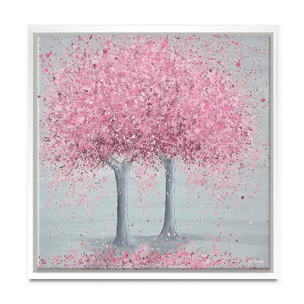 Blooming Love Square Canvas Print Blooming Love Square Canvas Print wall art product Jo Gough