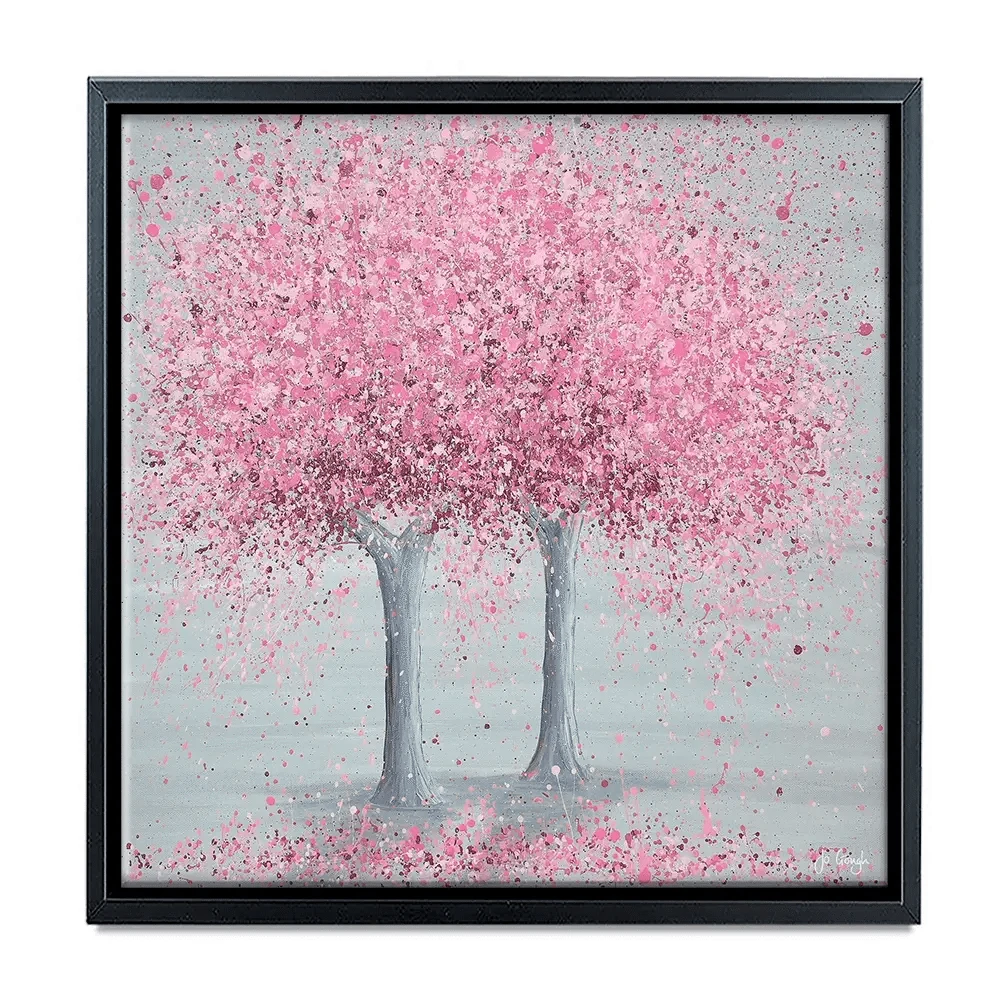 Blooming Love Square Canvas Print Blooming Love Square Canvas Print wall art product Jo Gough