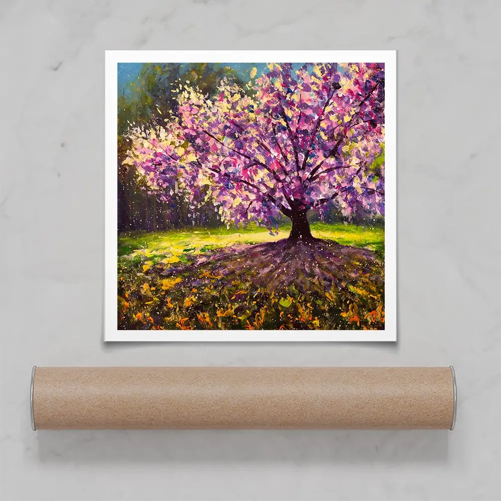 Blooming Tree Square Art Print Blooming Tree Square Art Print wall art product Valery Rybakow / Shutterstock