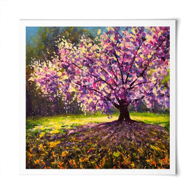 Blooming Tree Square Art Print Blooming Tree Square Art Print wall art product Valery Rybakow / Shutterstock
