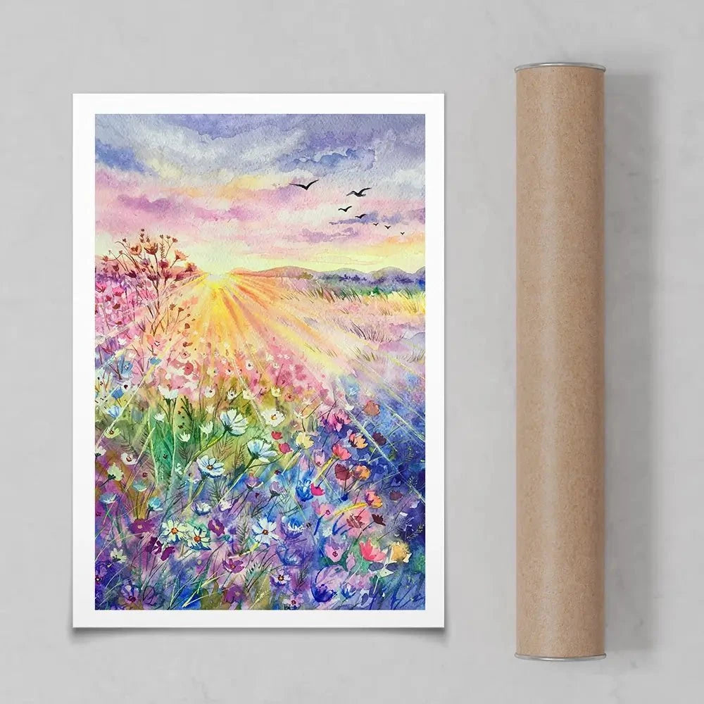 Blossoming Meadow Art Print Blossoming Meadow Art Print wall art product EL_Art / Shutterstock