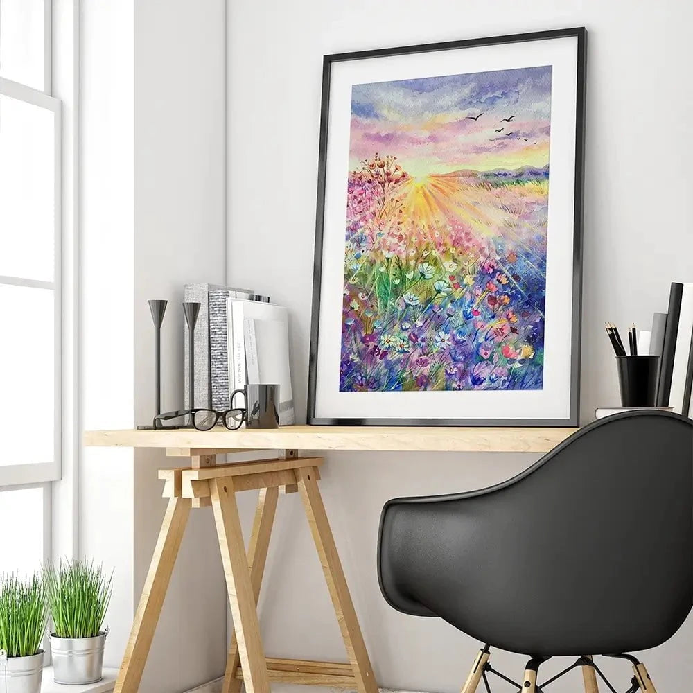 Blossoming Meadow Framed Art Print Blossoming Meadow Framed Art Print wall art product EL_Art / Shutterstock
