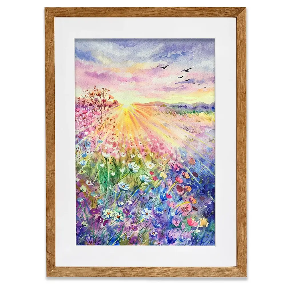 Blossoming Meadow Framed Art Print Blossoming Meadow Framed Art Print wall art product EL_Art / Shutterstock