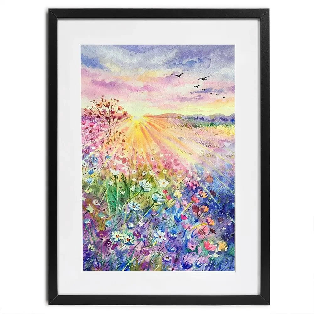 Blossoming Meadow Framed Art Print Blossoming Meadow Framed Art Print wall art product EL_Art / Shutterstock