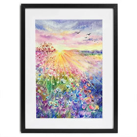 Blossoming Meadow Framed Art Print Blossoming Meadow Framed Art Print wall art product EL_Art / Shutterstock
