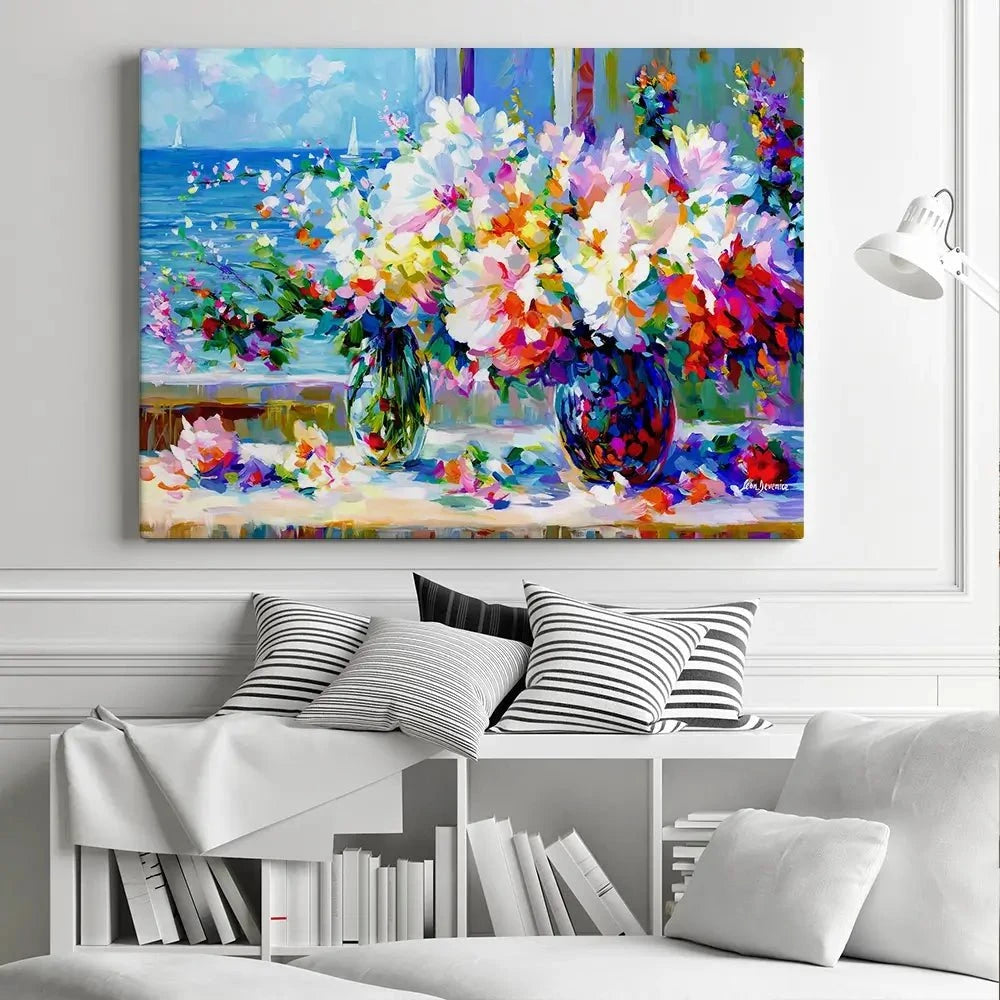 Blossoms By The Sea Canvas Print Blossoms By The Sea Canvas Print wall art product Leon Devenice