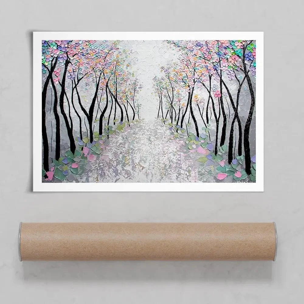 Blossoms In The Breeze Art Print Blossoms In The Breeze Art Print wall art product Nada Khatib