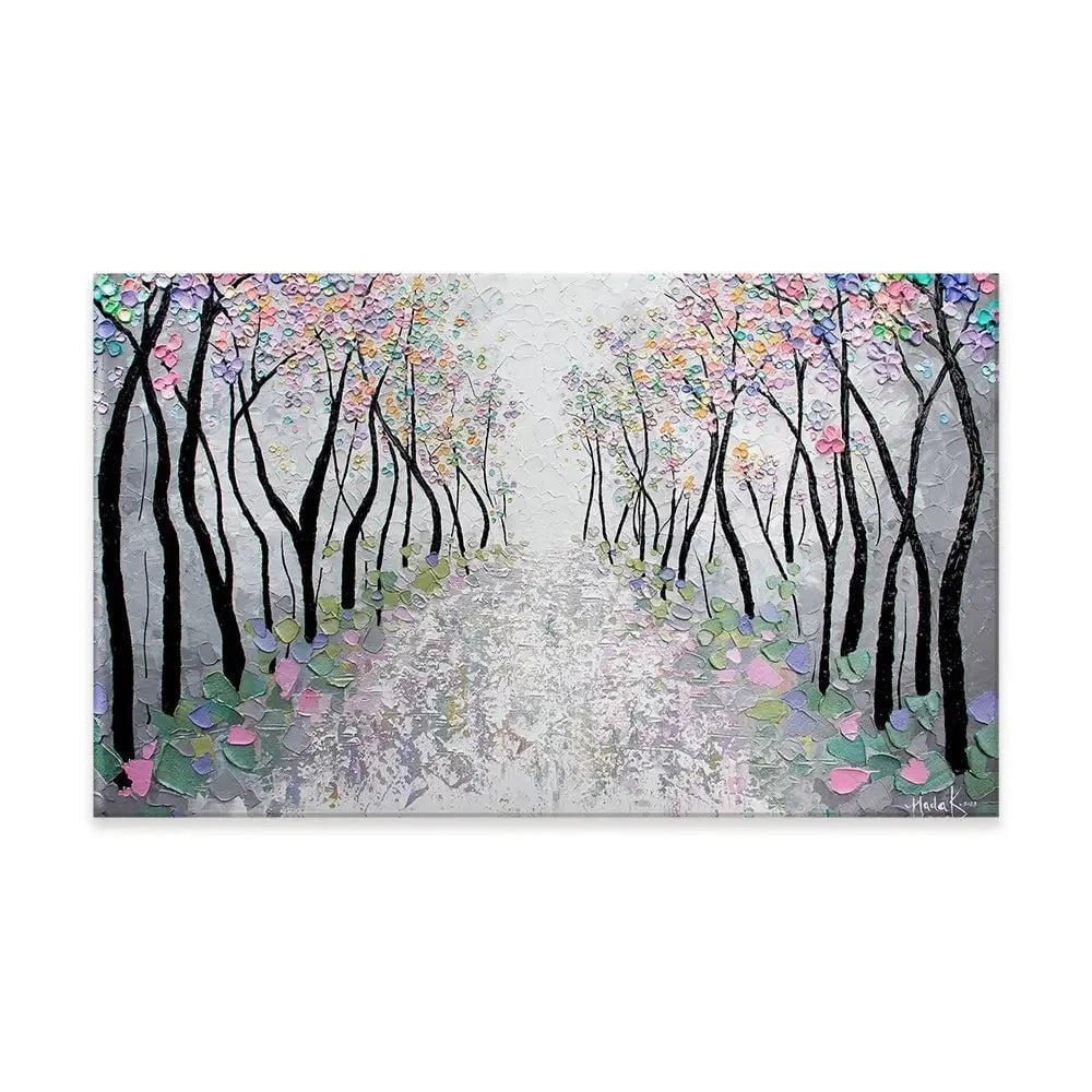 Blossoms In The Breeze Canvas Print Blossoms In The Breeze Canvas Print wall art product Nada Khatib
