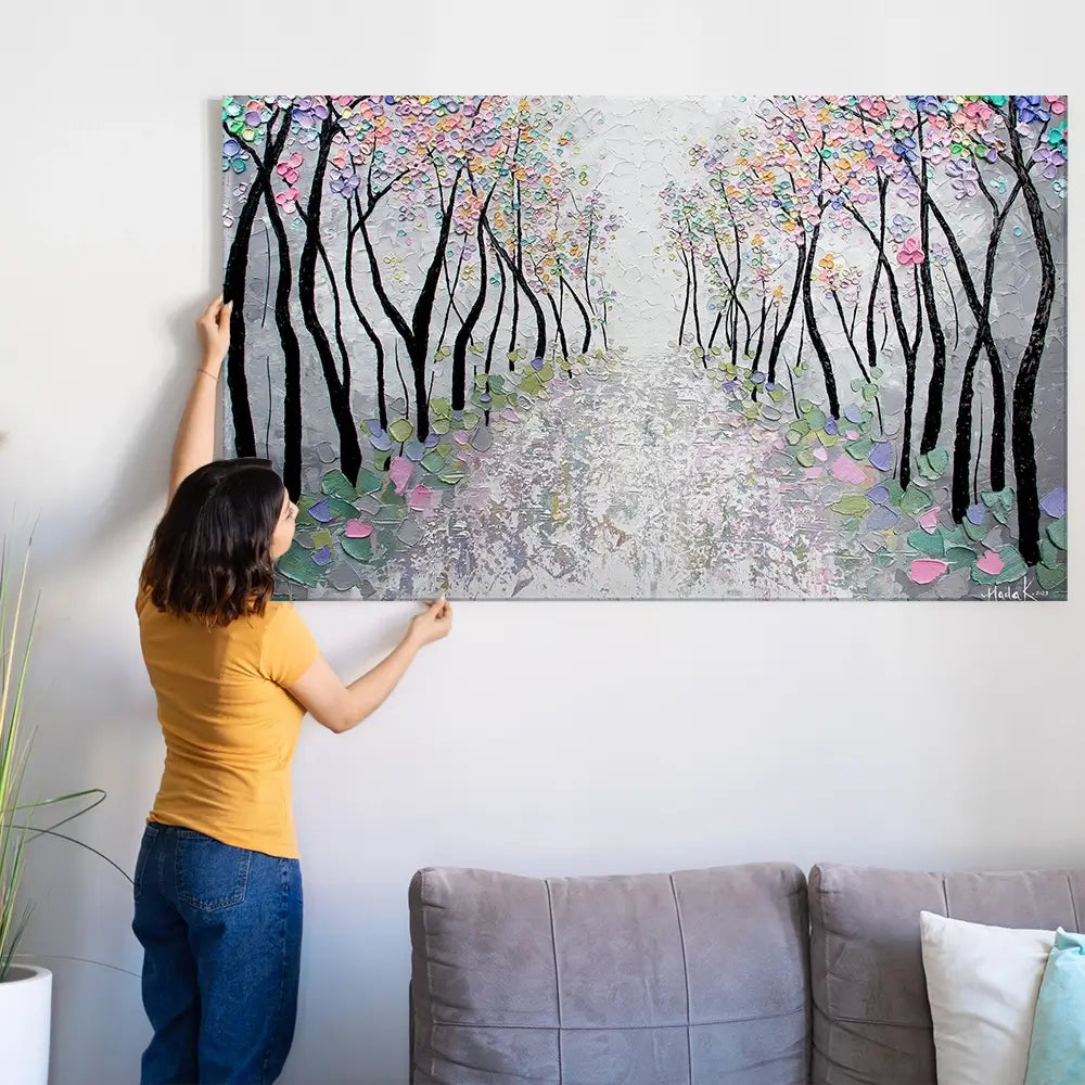 Blossoms In The Breeze Oversized Canvas Print Blossoms In The Breeze Oversized Canvas Print wall art product Art Print Shop