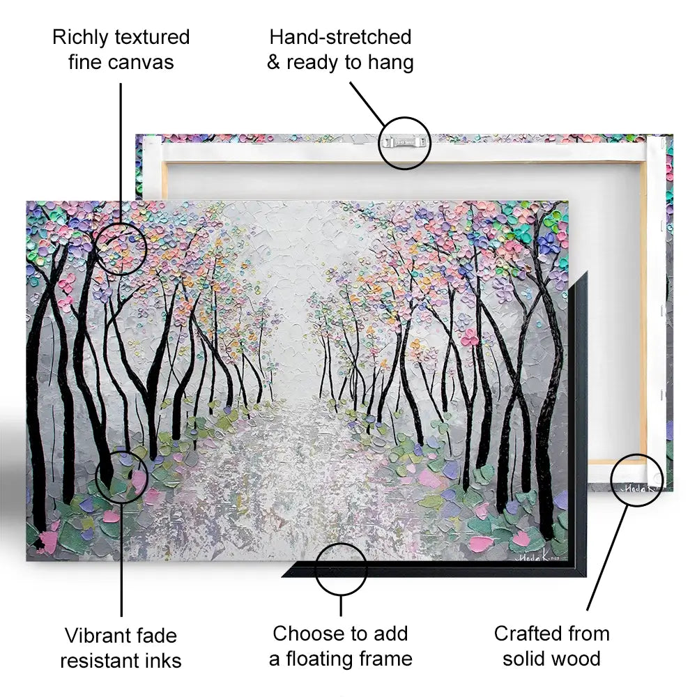 Blossoms In The Breeze Oversized Canvas Print Blossoms In The Breeze Oversized Canvas Print wall art product Nada Khatib