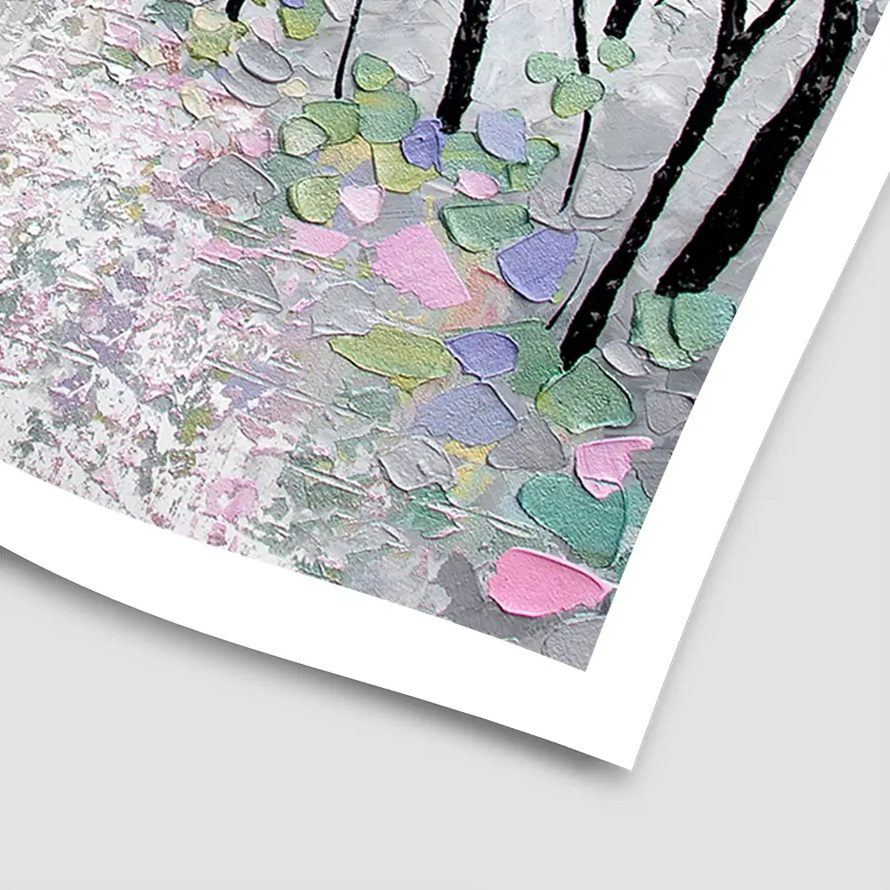 Blossoms In The Breeze Square Art Print Blossoms In The Breeze Square Art Print wall art product Nada Khatib