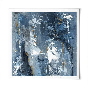 Blue Abstraction Square Art Print Blue Abstraction Square Art Print wall art product Svetlana Aleynikova