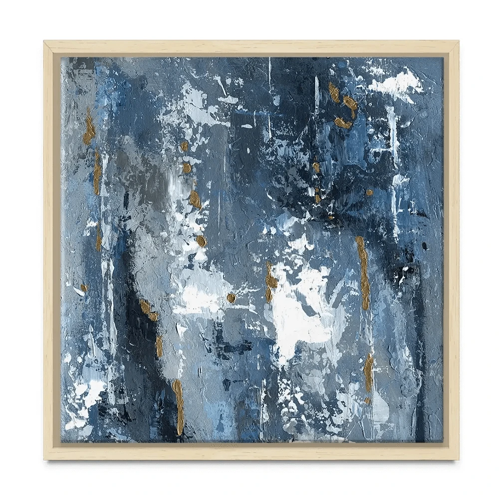 Blue Abstraction Square Canvas Print Blue Abstraction Square Canvas Print wall art product Svetlana Aleynikova