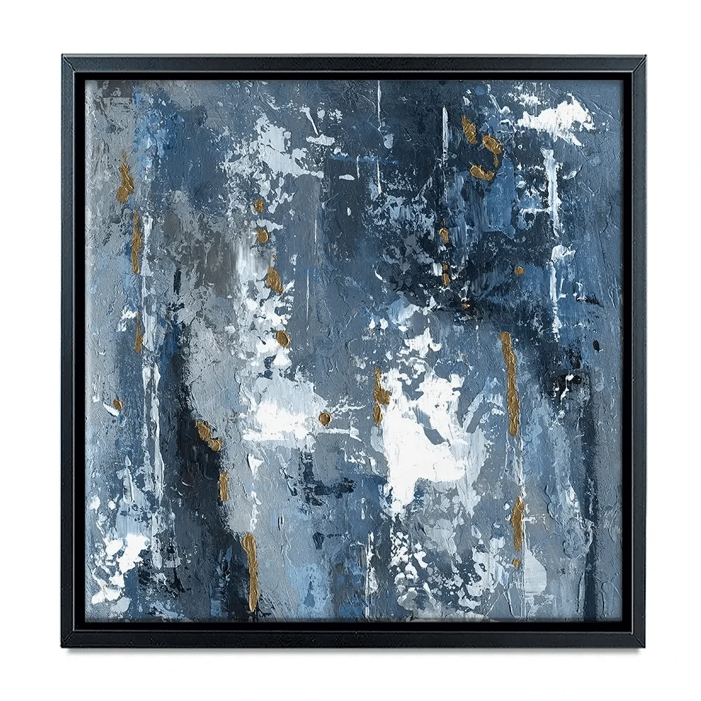 Blue Abstraction Square Canvas Print Blue Abstraction Square Canvas Print wall art product Svetlana Aleynikova