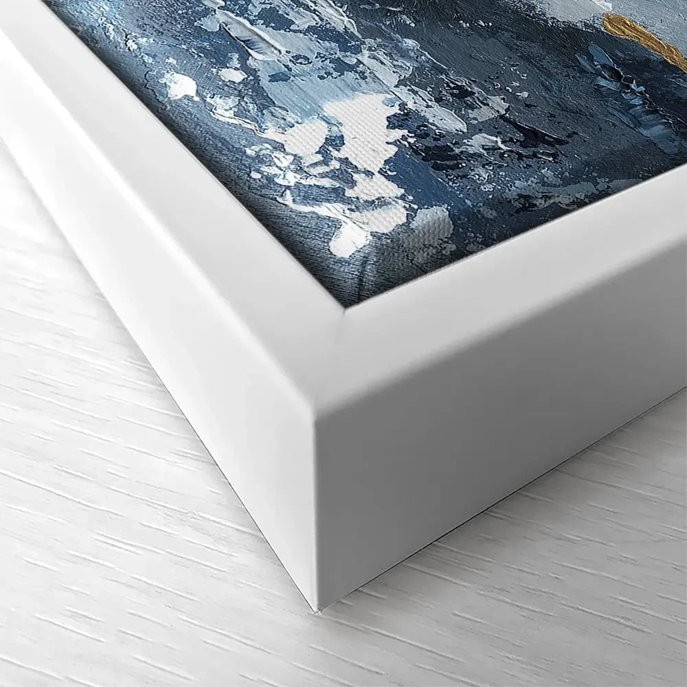 Blue Abstraction Square Canvas Print Blue Abstraction Square Canvas Print wall art product Svetlana Aleynikova