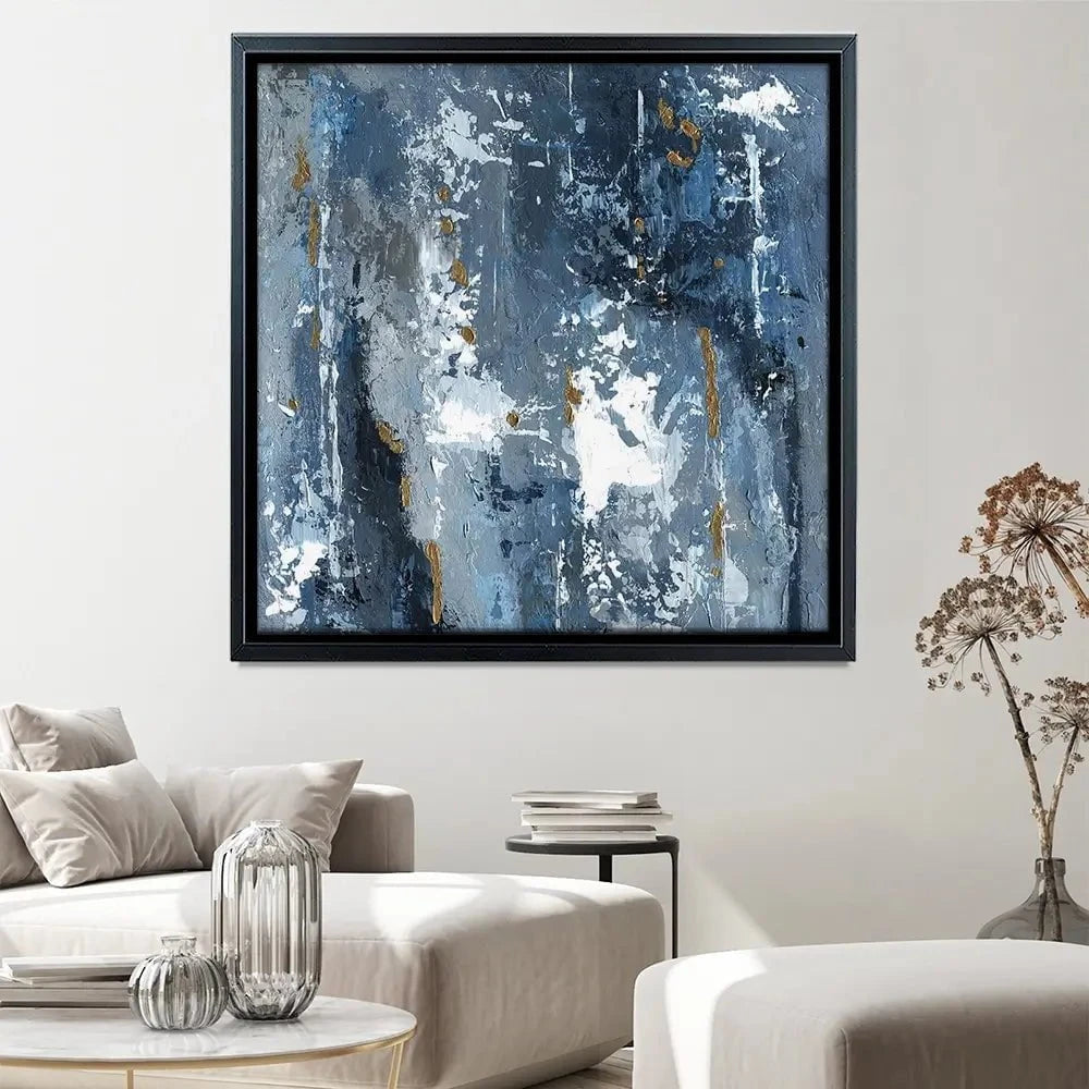 Blue Abstraction Square Canvas Print Blue Abstraction Square Canvas Print wall art product Svetlana Aleynikova