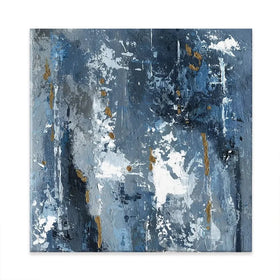 Blue Abstraction Square Canvas Print Blue Abstraction Square Canvas Print wall art product Svetlana Aleynikova