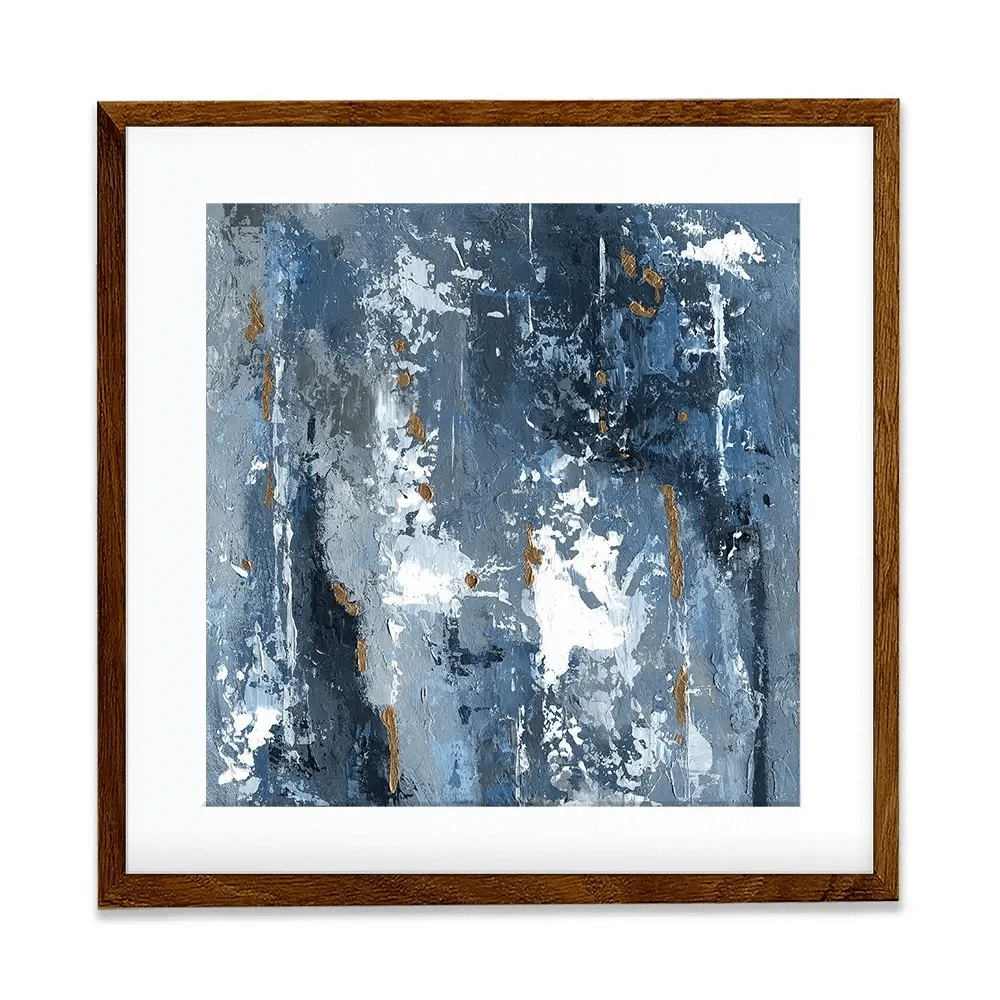 Blue Abstraction Square Framed Art Print Blue Abstraction Square Framed Art Print wall art product Svetlana Aleynikova