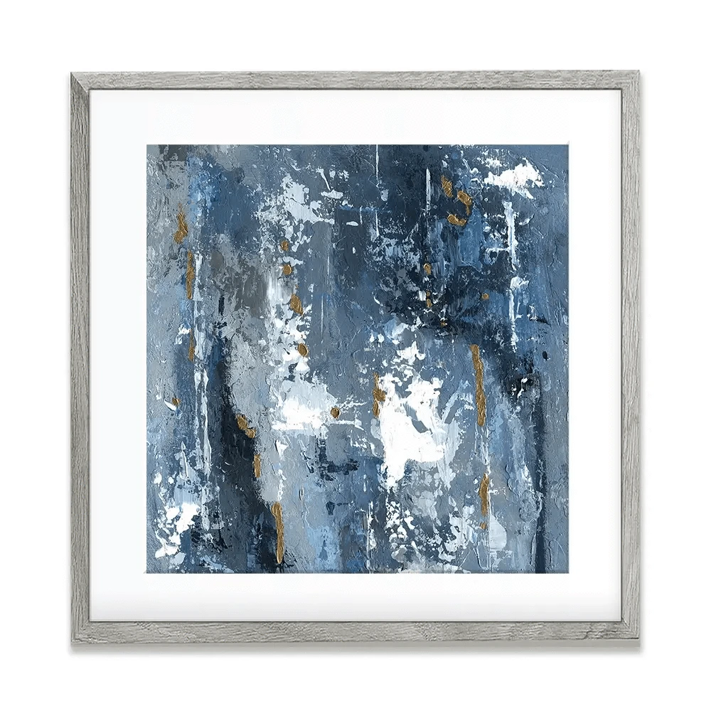 Blue Abstraction Square Framed Art Print Blue Abstraction Square Framed Art Print wall art product Svetlana Aleynikova