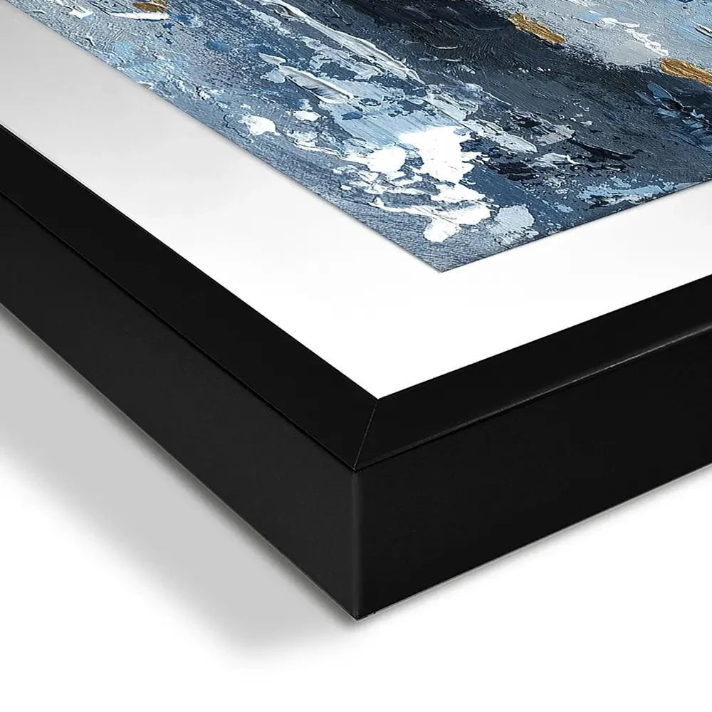 Blue Abstraction Square Framed Art Print Blue Abstraction Square Framed Art Print wall art product Svetlana Aleynikova