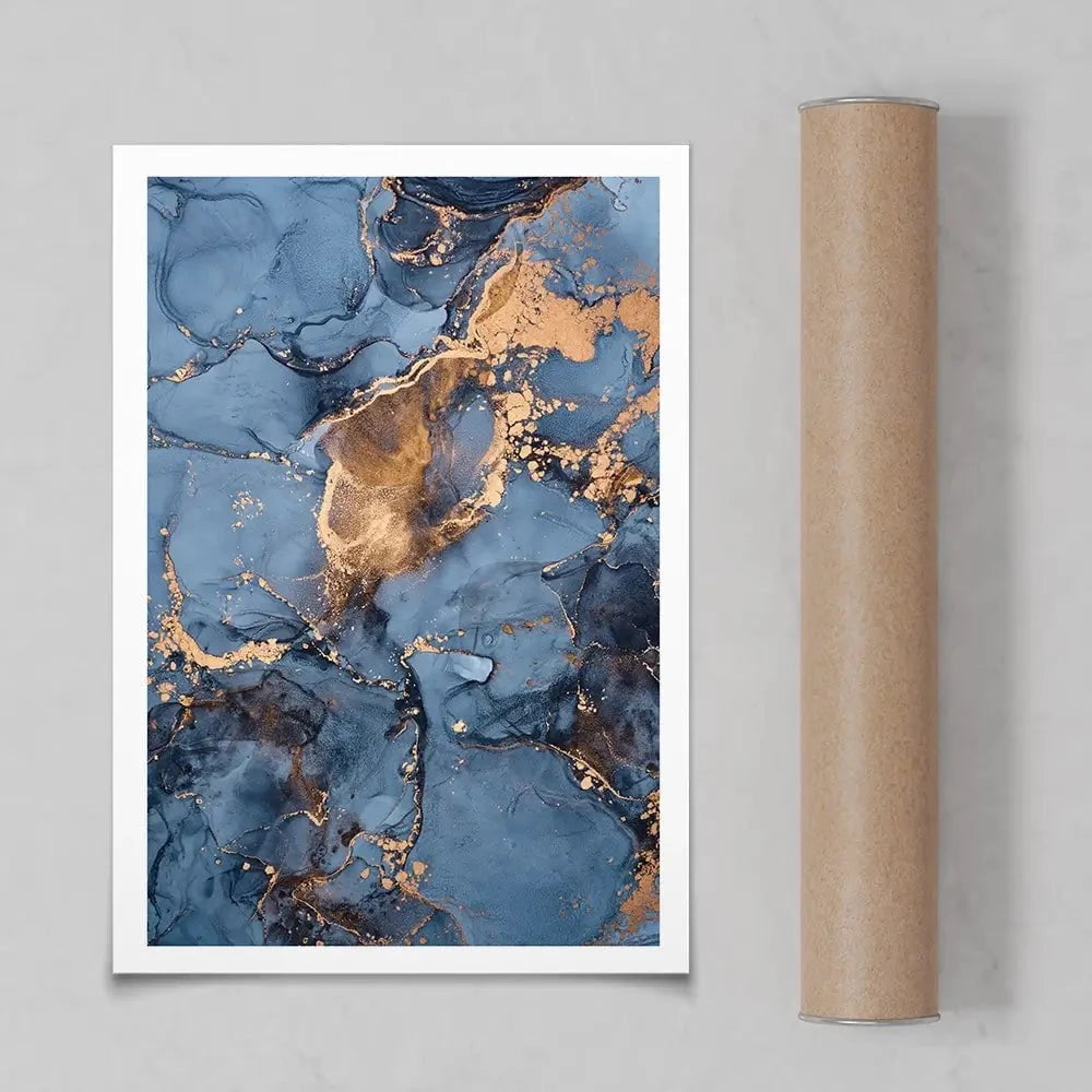 Blue And Bronze Art Print Blue And Bronze Art Print wall art product djero.adlibeshe yahoo.com / Shutterstock