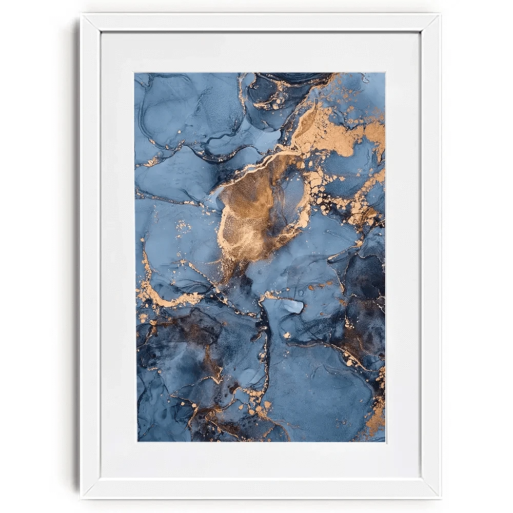 Blue And Bronze Framed Art Print Blue And Bronze Framed Art Print wall art product djero.adlibeshe yahoo.com / Shutterstock