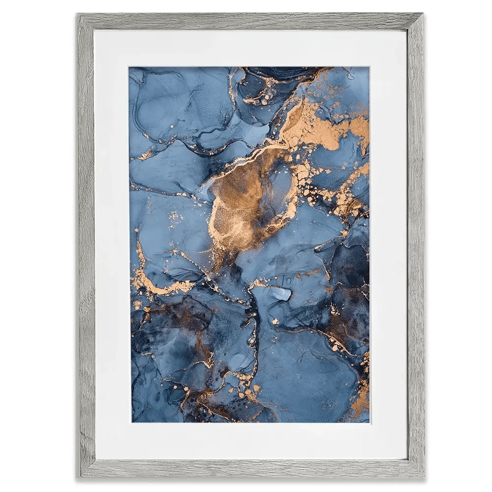 Blue And Bronze Framed Art Print Blue And Bronze Framed Art Print wall art product djero.adlibeshe yahoo.com / Shutterstock