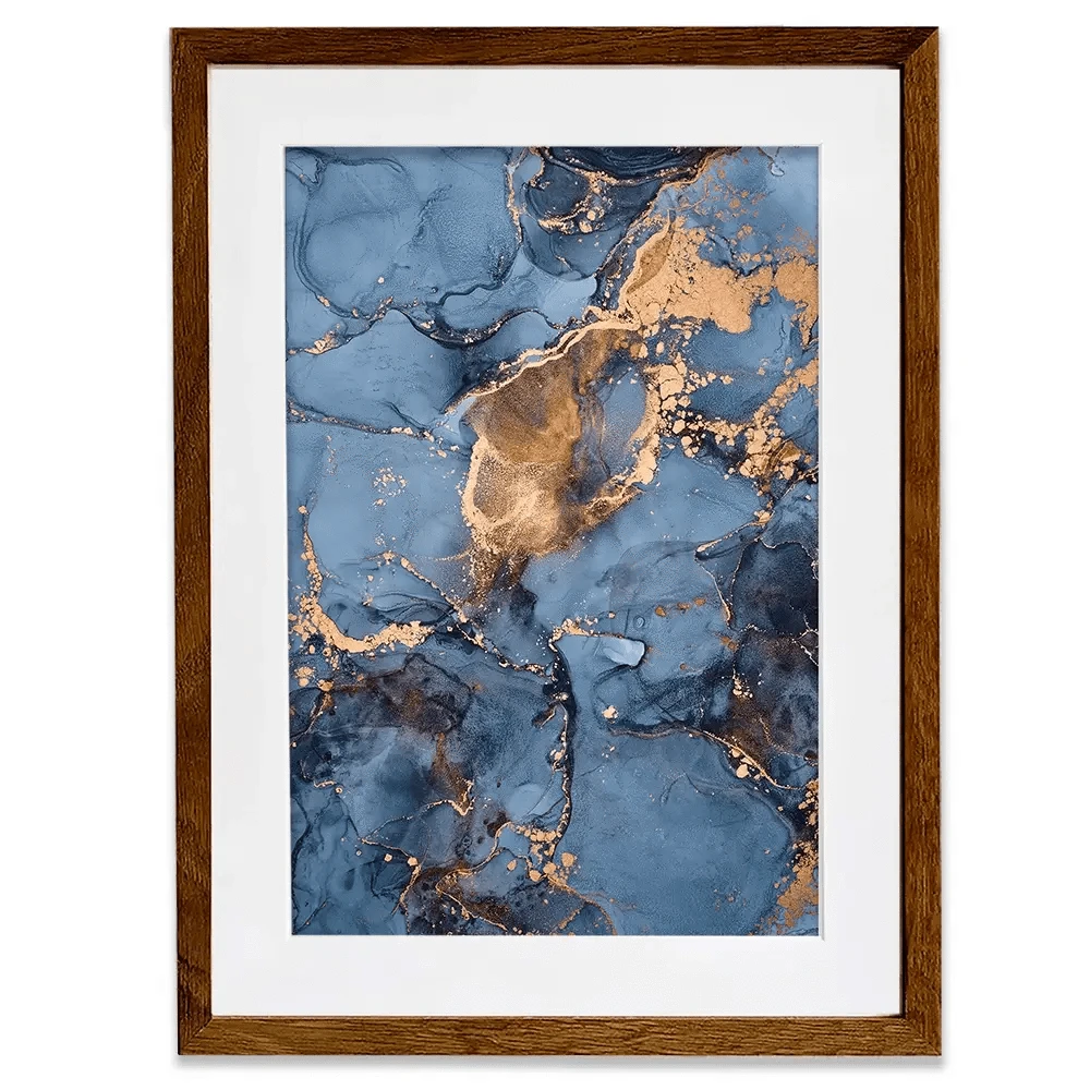 Blue And Bronze Framed Art Print Blue And Bronze Framed Art Print wall art product djero.adlibeshe yahoo.com / Shutterstock