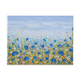 Blue And White Flowers Canvas Print Blue And White Flowers Canvas Print wall art product Olga Tkachyk