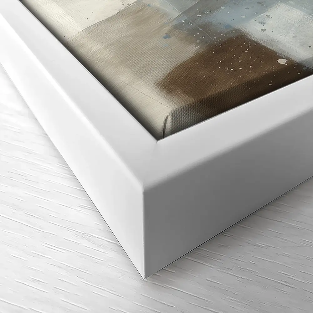 Blue Block Abstract Canvas Print Blue Block Abstract Canvas Print wall art product Chromatic Storm Studio