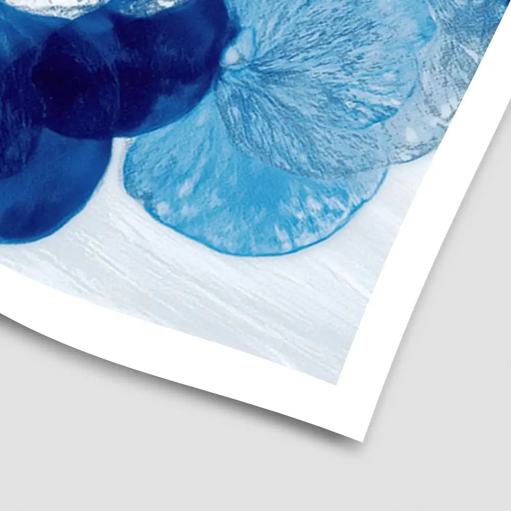 Blue Botanical Pattern Art Print Blue Botanical Pattern Art Print wall art product Chromatic Storm Studio