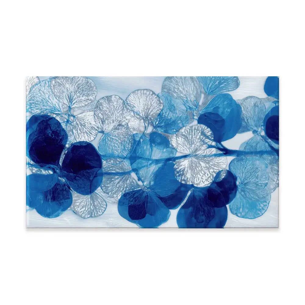 Blue Botanical Pattern Canvas Print Blue Botanical Pattern Canvas Print wall art product Chromatic Storm Studio